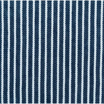 Denimtyg 145cm 008 Marinblå Randig - 50cm