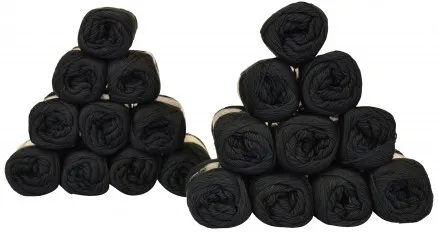 Mayflower Cotton 8/4 Garnpaket Unicolor 1443 Svart - 20 st - Mayflower Cotton 8/4 Garnpaket Unicolor 1443 Svart - 20 st