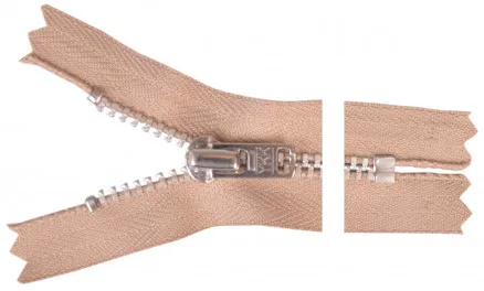 YKK Dragkedja Aluminium 15cm 4mm Sand
